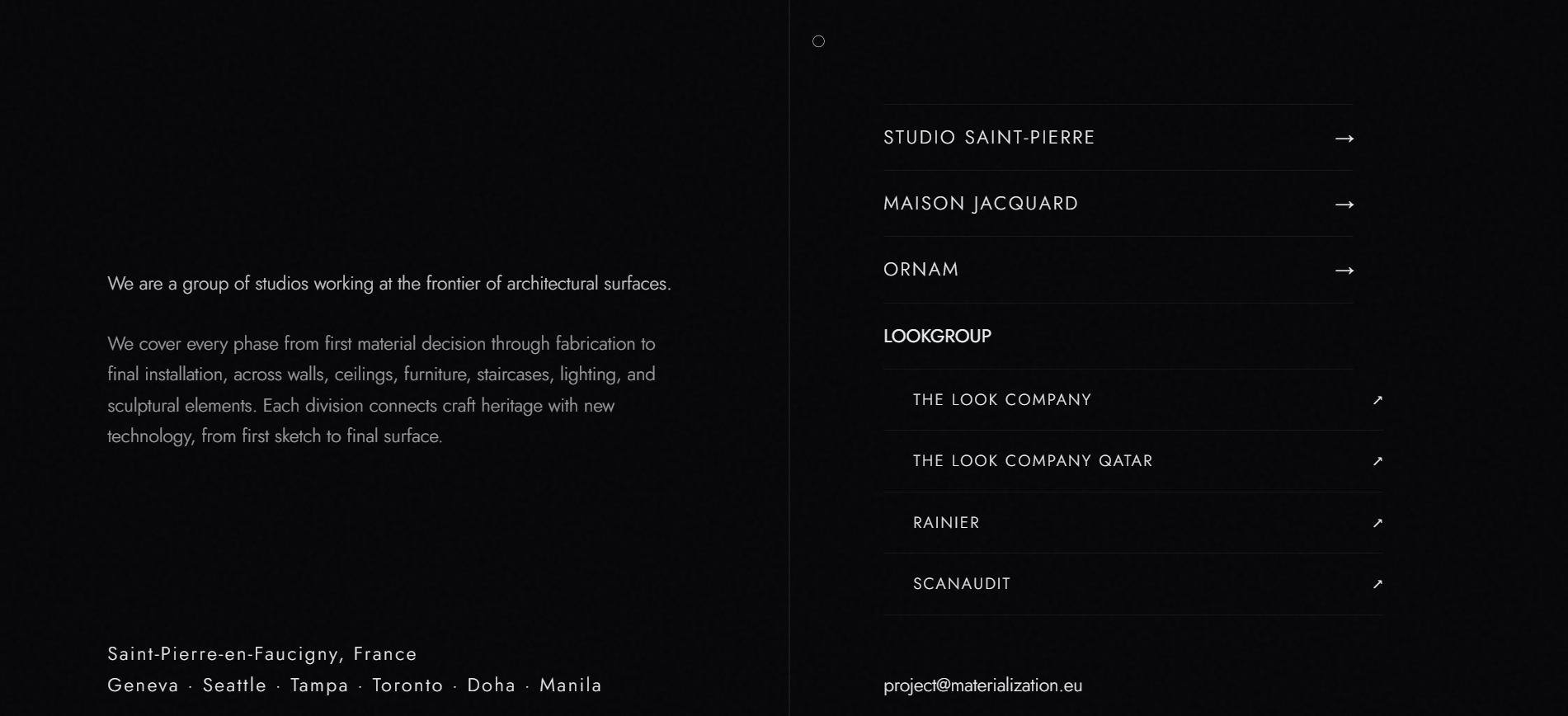 Materialization website